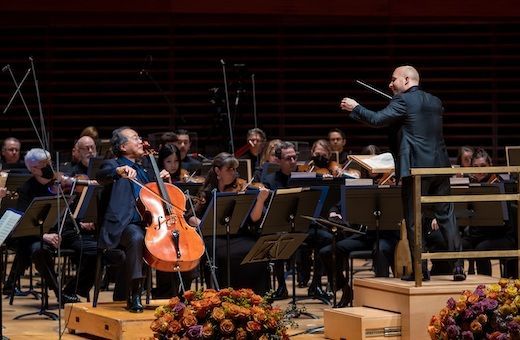 Yo-Yo Ma, Yannick Nézet-Séguin and the Philadelphia Orchestra © Jeff Fusco