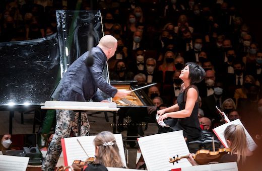 Yannick Nézet-Séguin, Yuja Wang and the Philadelphia Orchestra © Chris Lee