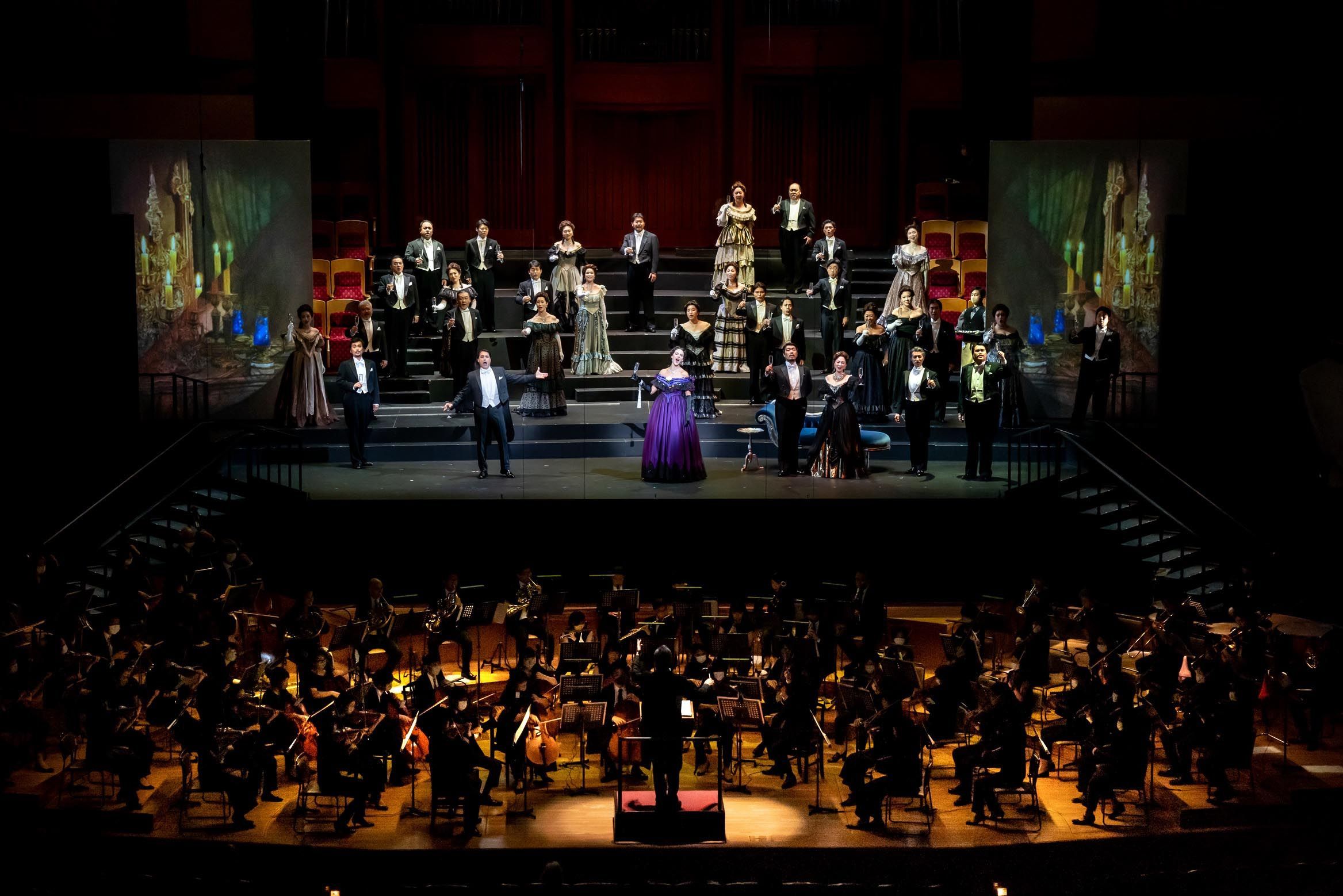 Hall Opera® 2021 production of <i>Traviata</i> &copy; Suntory Hall