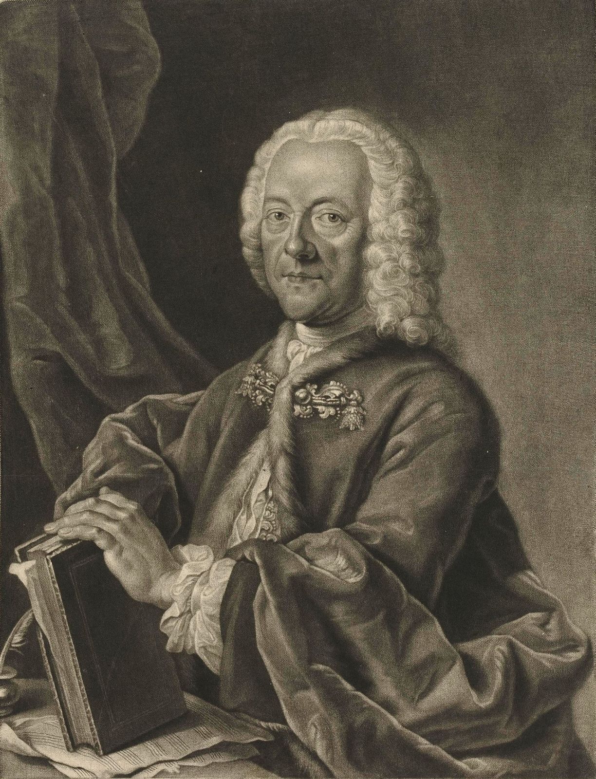 Georg Philipp Telemann (Porträt von Valentin Daniel Preisler) &copy; Public domain