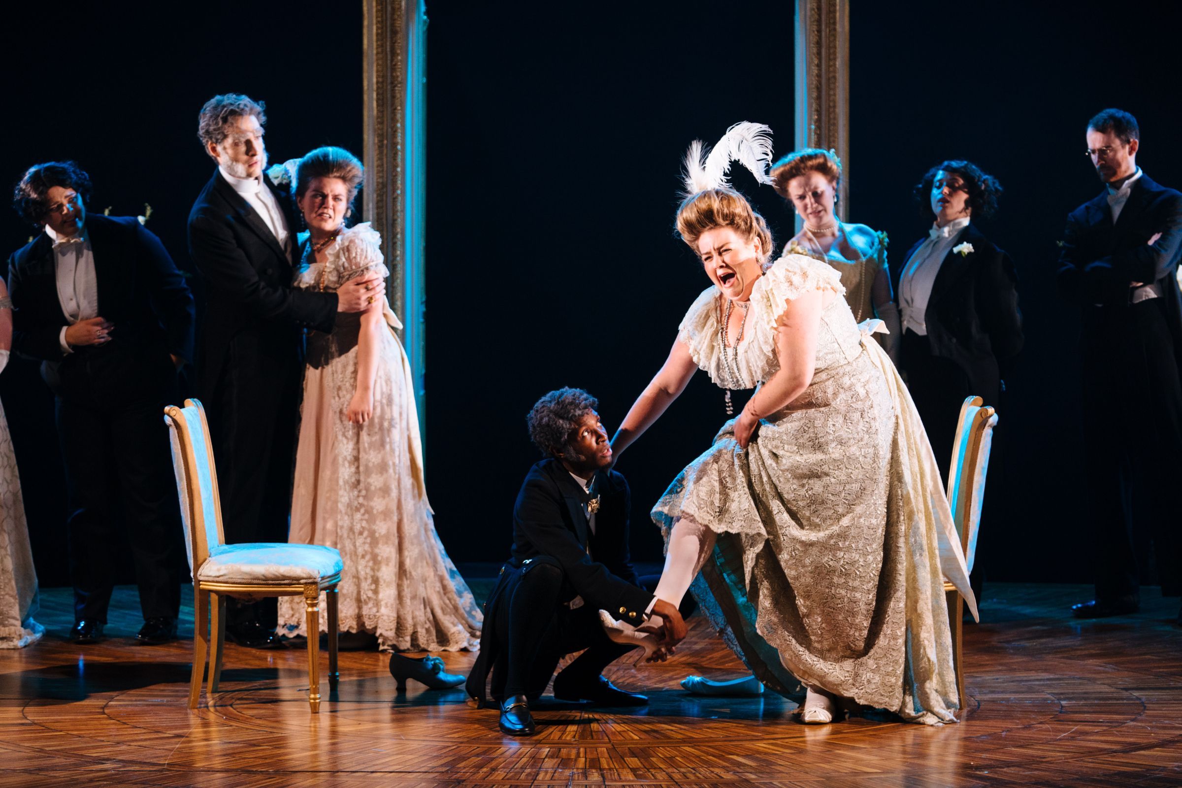 Innocent Masuku and Erin Gwyn Rossington in Pauline Viardot's <i>Cendrillon</i> &copy; Guildhall School | Helen Murray