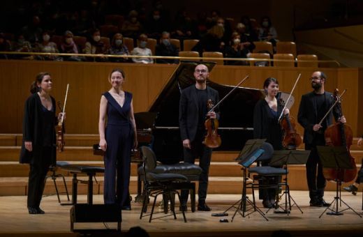 La pianista Varvara y el Cosmos Quartet en el Auditorio Nacional © Cristina Asensio | La Filarmónica