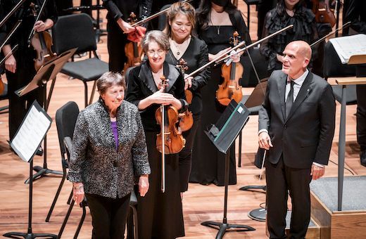 Joan Tower, Jaap van Zweden and the New York Philharmonic &copy; Chris Lee