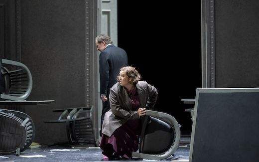 Christian Gerhaher (Simon Boccanegra) and Jennifer Rowley (Amelia) © Monika Rittershaus (2020)
