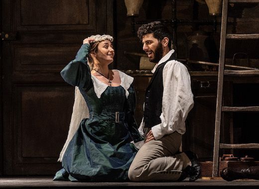 Giulia Semenzato (Susanna) and Riccardo Fassi (Figaro) © ROH | Clive Barda