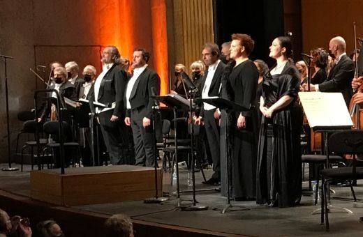 Les solistes du <i>Requiem</i> de Verdi au Théâtre des Champs-Élysées &copy; DR