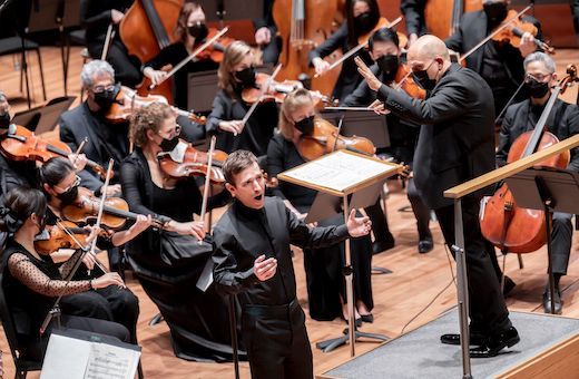 Anthony Roth Costanzo, Jaap van Zweden and the New York Philharmonic &copy; Chris Lee
