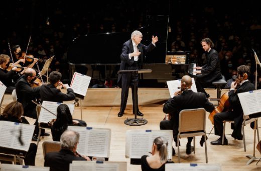 Herbert Blomstedt, Martin Helmchen and the Boston Symphony Orchestra © Aram Boghosian