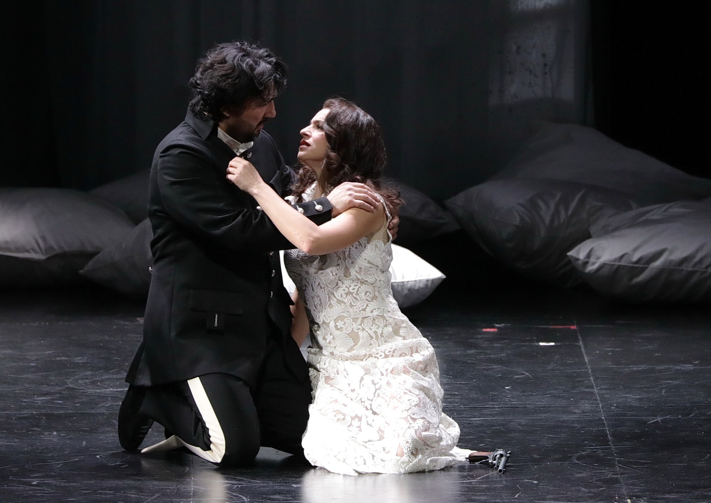 Najmiddin Mavlyanov (Hermann) and Asmik Grigorian (Liza) &copy; Brescia e Amisano | Teatro alla Scala