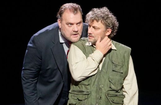 Sir Bryn Terfel (Captain Balstrode) and Jonas Kaufmann (Peter Grimes) &copy; Michael P&ouml;hn | Wiener Staatsoper GmbH