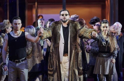 Andrew Bogard (Masetto), Johannes Kammler (Don Giovanni) und Claudia Muscio (Zerlina) © Martin Sigmund