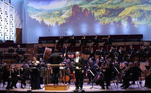 Adrienn Miksch, Károly Szemerédy and the Royal Liverpool Philharmonic Orchestra &copy; Gareth Jones