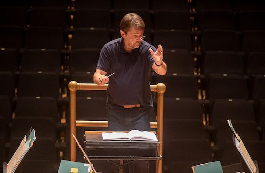 Andrey Boreyko rehearsing the RSNO © James Montgomery