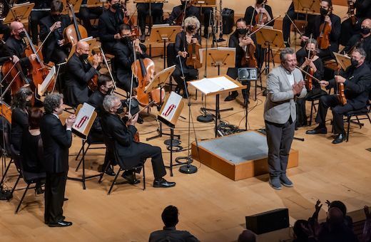 Gustavo Dudamel, Thomas Ad&egrave;s and the Los Angeles Philharmonic &copy; Courtesy of the LA Phil