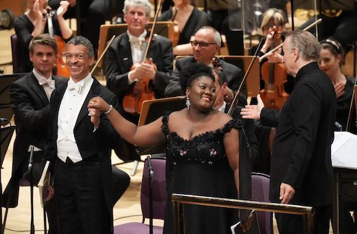 Roderick Williams, Masabane Cecilia Rangwanasha and Sir Mark Elder &copy; Tom Stephens