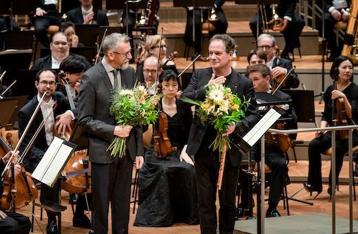 Erkki-Sven Tüür, Emmanuel Pahud and the Berliner Philharmoniker &copy; Stephan Rabold