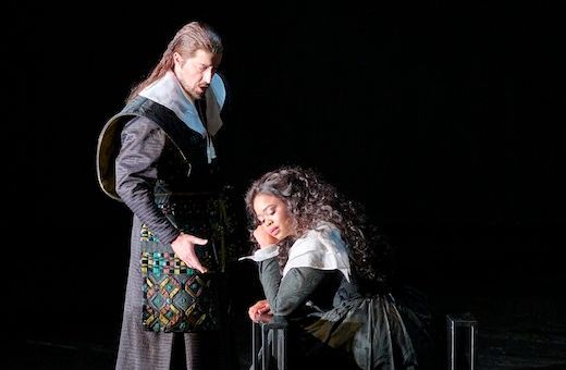 Roberto Tagliavini (Giorgio) and Pretty Yende (Elvira) © Michael Pöhn | Wiener Staatsoper GmbH