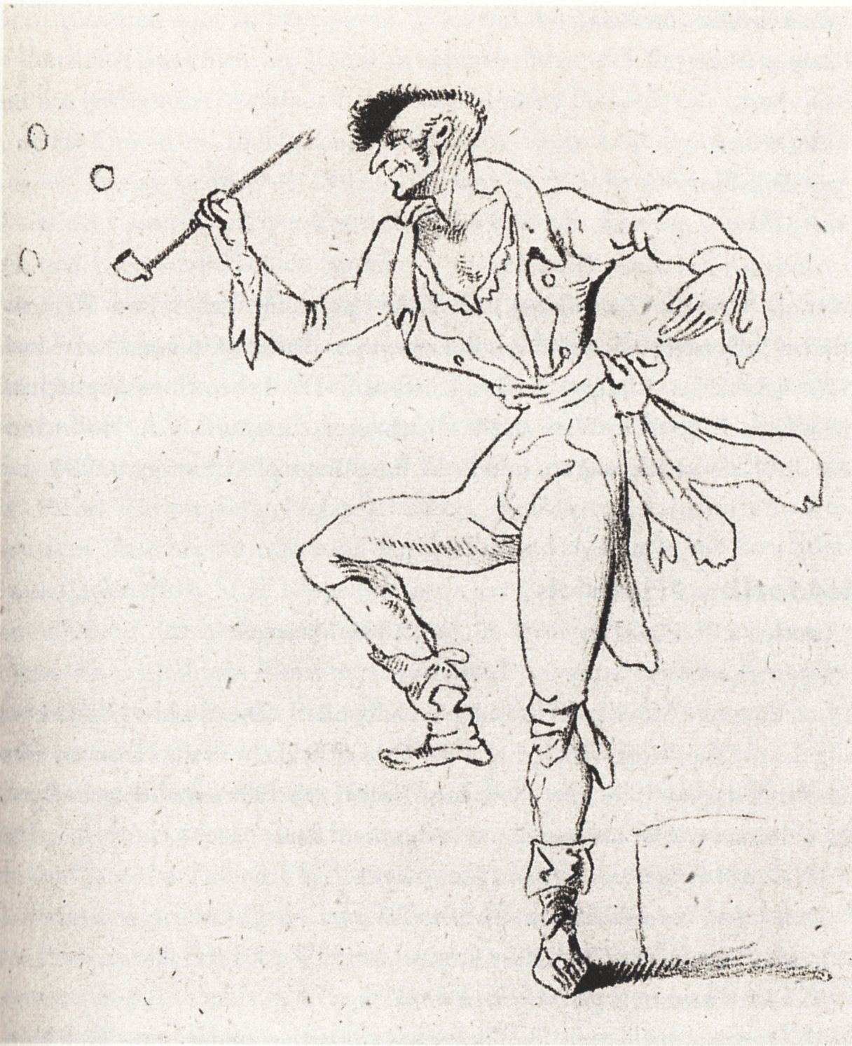 Kapellmeister Johannes Kreisler sketched by ETA Hoffmann &copy; Public domain