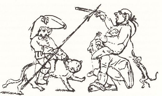 <i>Hoffmann fights against Prussian bureaucracy</i> by ETA Hoffmann © Public domain