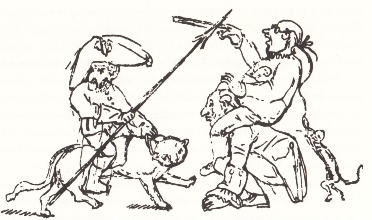 <i>Hoffmann fights against Prussian bureaucracy</i> by ETA Hoffmann © Public domain