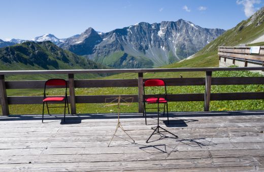 Entre deux r&eacute;p&eacute;titions &agrave; l'Acad&eacute;mie-Festival des Arcs &copy; DR