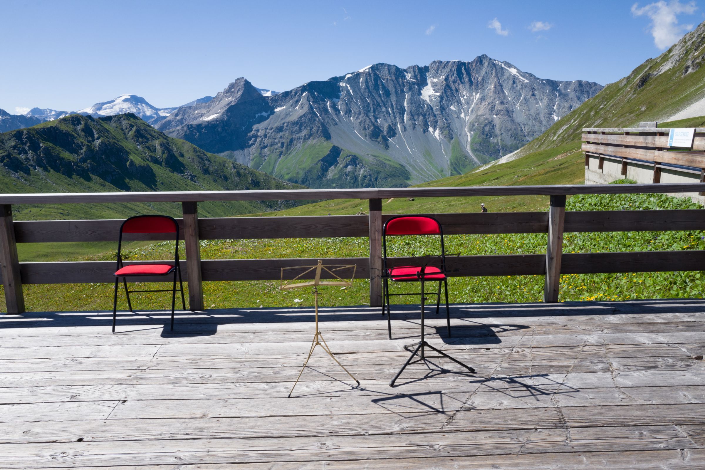 Entre deux répétitions à l'Académie-Festival des Arcs &copy; DR