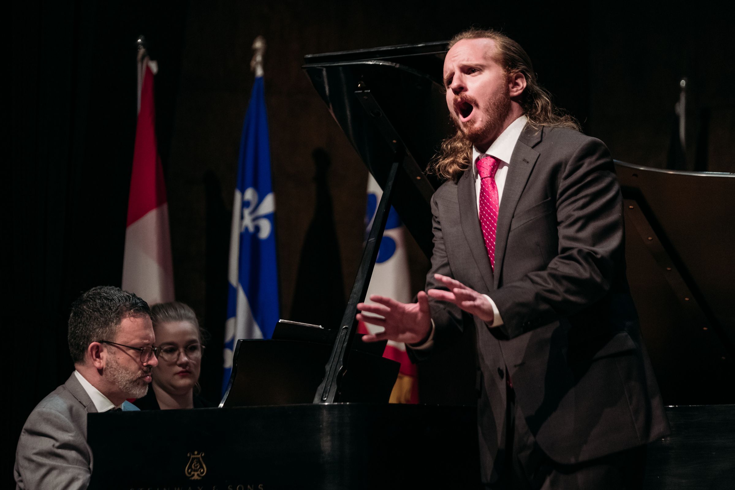 Art song third prize winner Bryan Murray, with pianist Olivier Godin © Tam Photography | CMIM