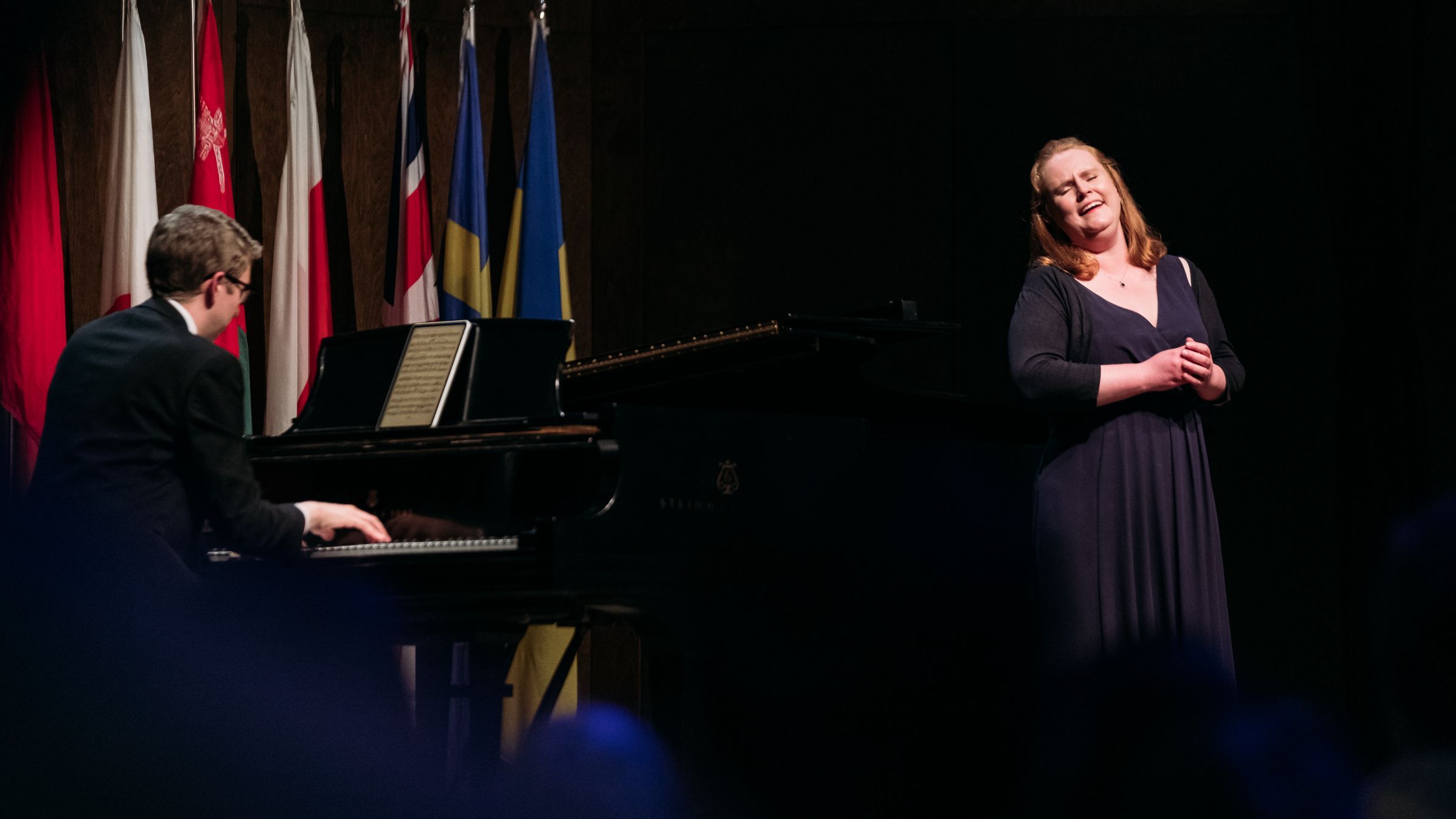Art song second prize winner Harriet Burns with pianist Ian Tindale © Tam Photography | CMIM