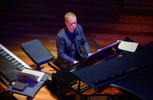 El compositor e intérprete Max Richter en el Palau de la Música © A. Bofill | Palau de la Música