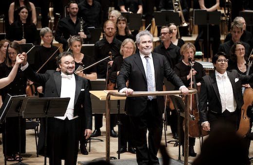 Ramón Vargas, Carlo Rizzi and Iván Ayón Rivas © Russell Duncan