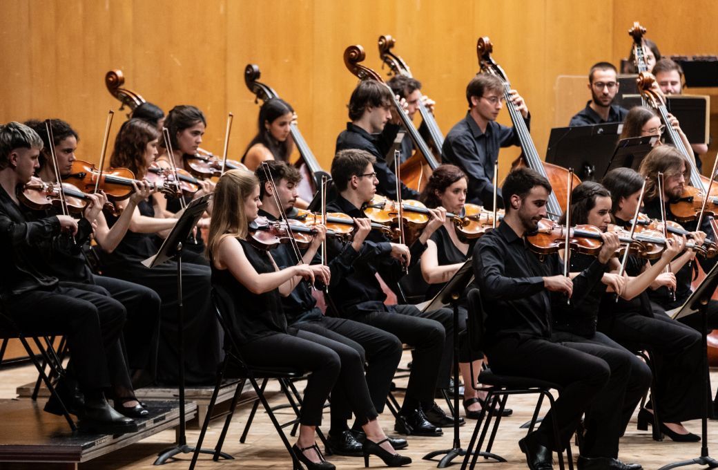 Secci&oacute;n de cuerda de la JONDE &copy; Joven Orquesta Nacional de Espa&ntilde;a