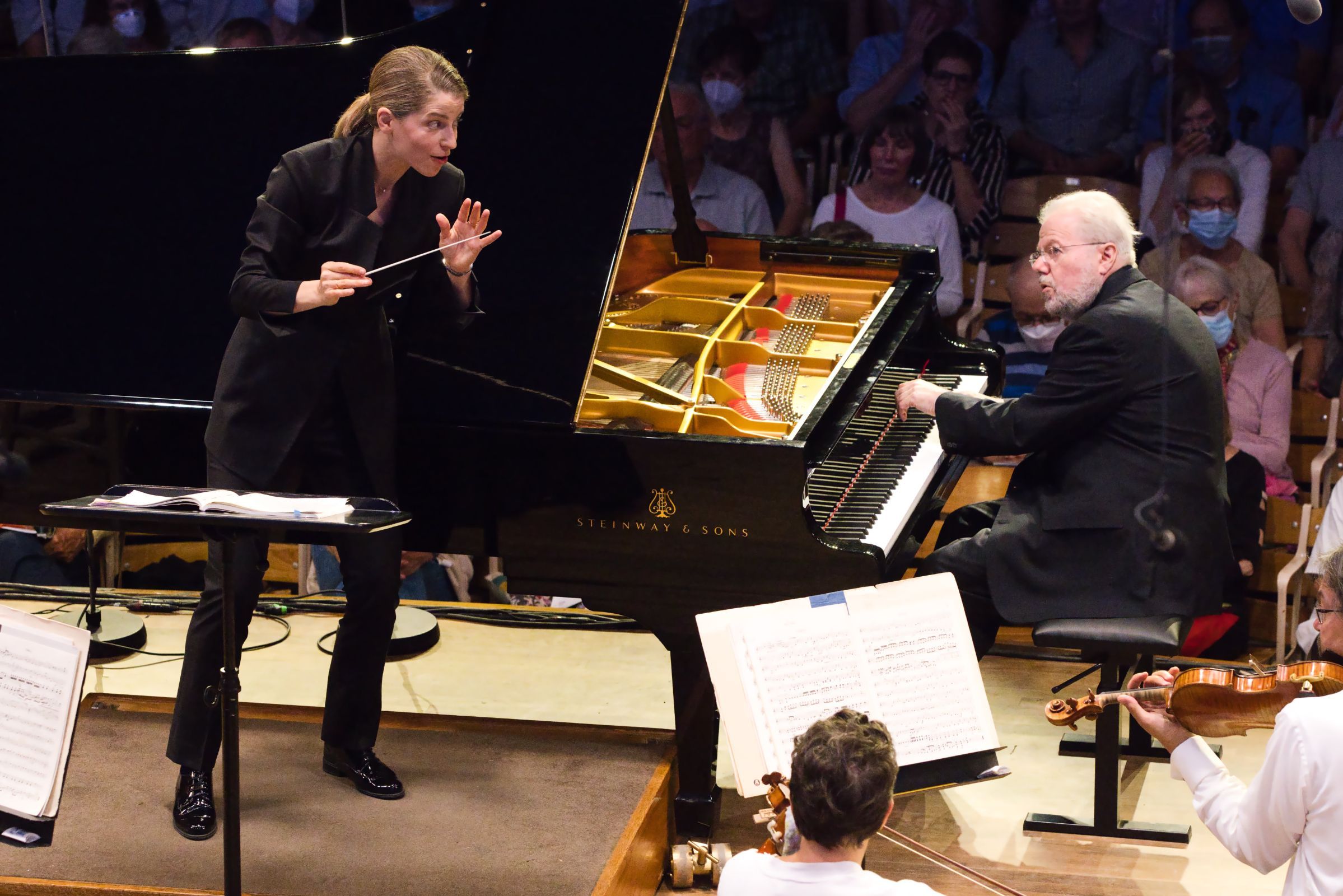 Karina Canellakis and Emanuel Ax © Hilary Scott