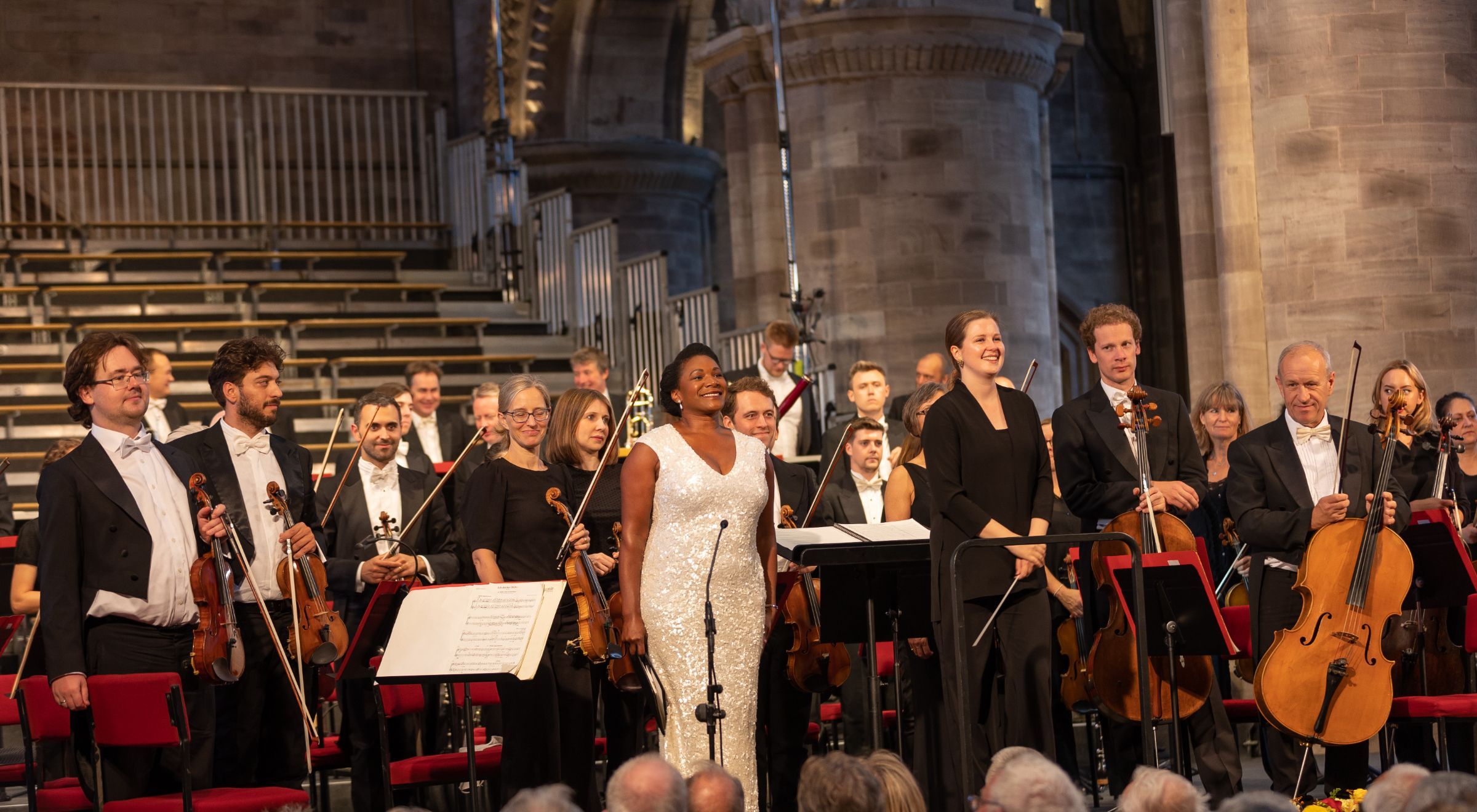 Elizabeth Llewellyn, Emilia Hoving and the Philharmonia © Dale Hodgetts and James O'Driscoll