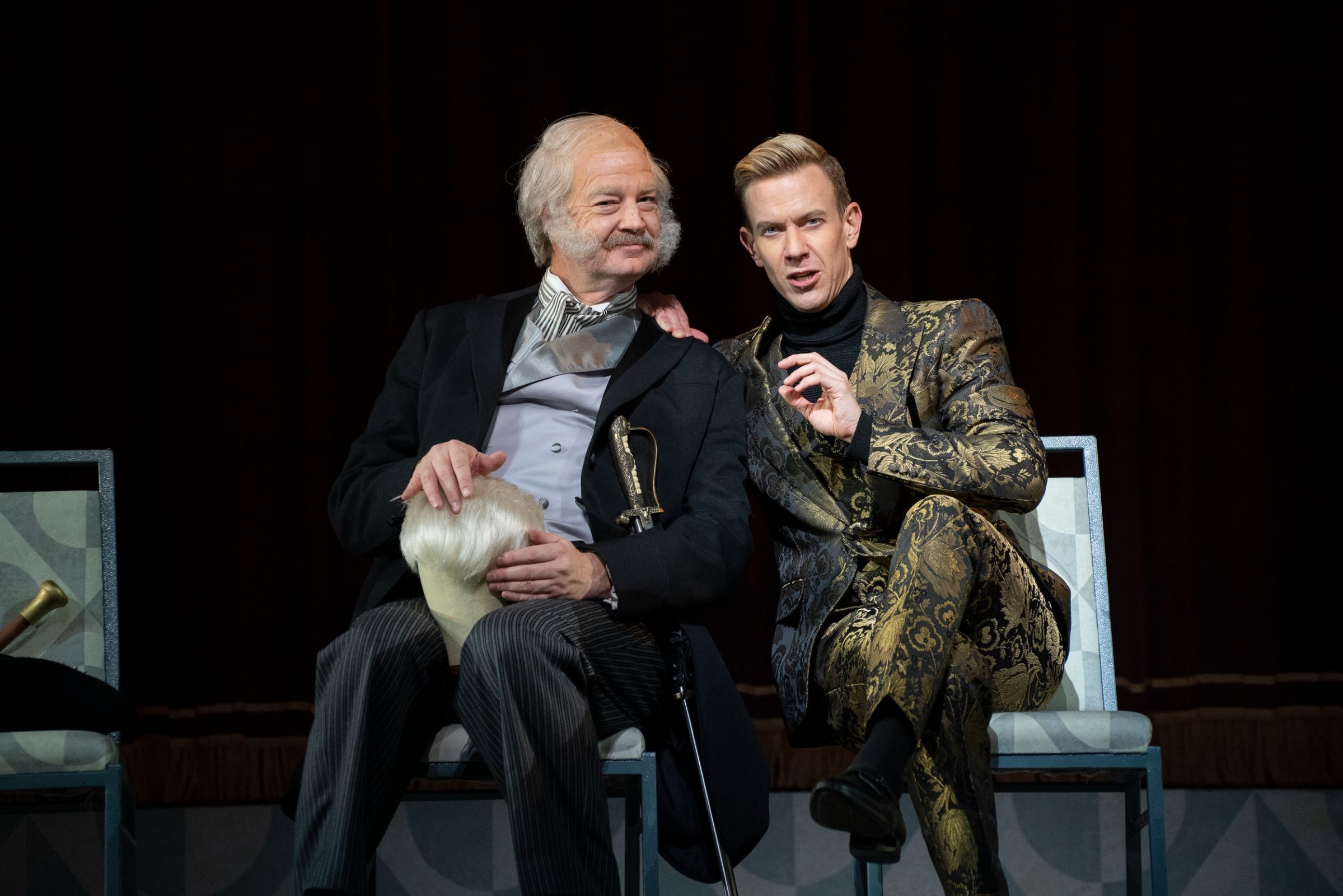 Harold Wilson (Sir Morosus) and Edward Nelson (The Barber) &copy; Stephanie Berger