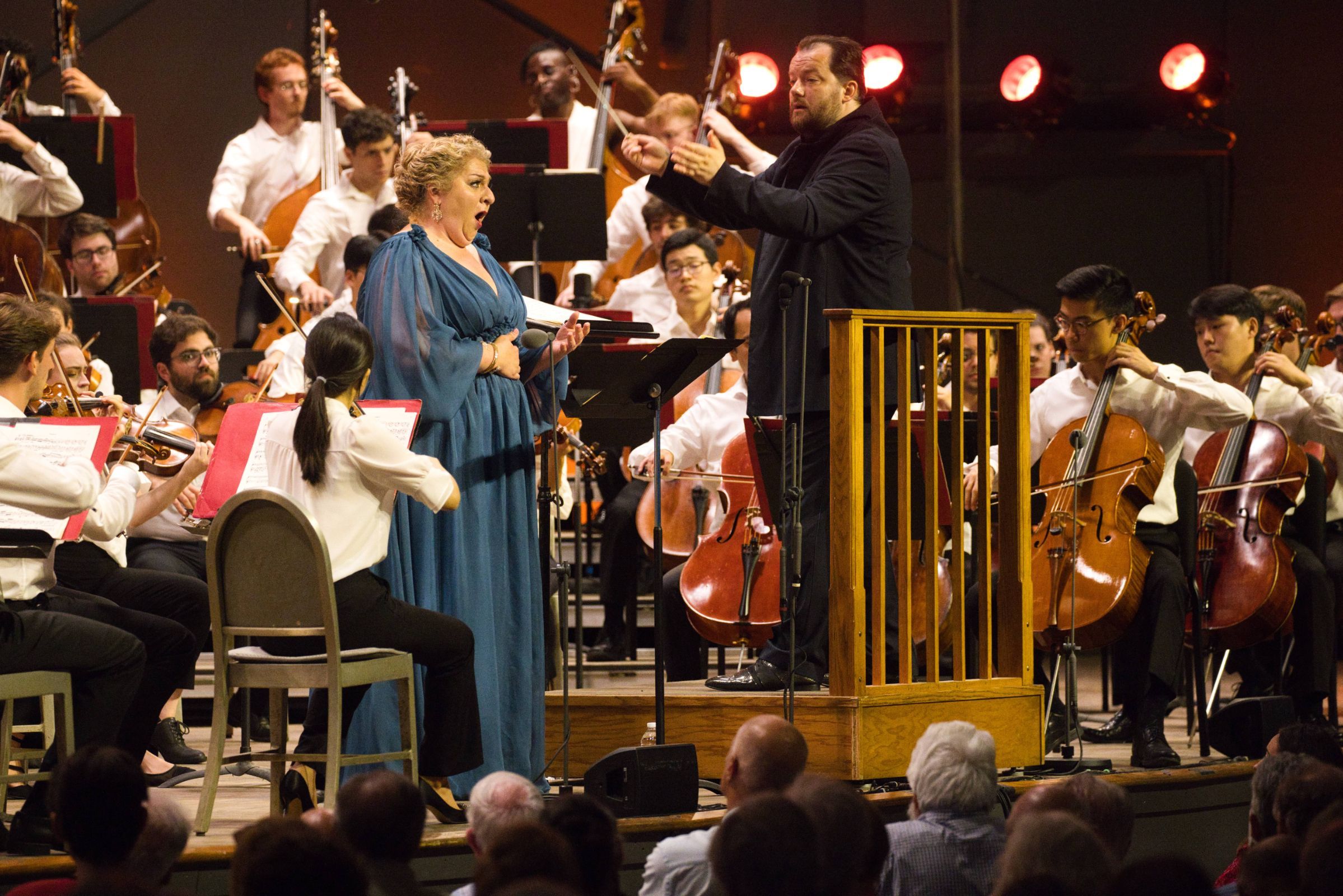 Christine Goerke, Andris Nelsons and the Tanglewood Music Center Orchestra © Hilary Scott