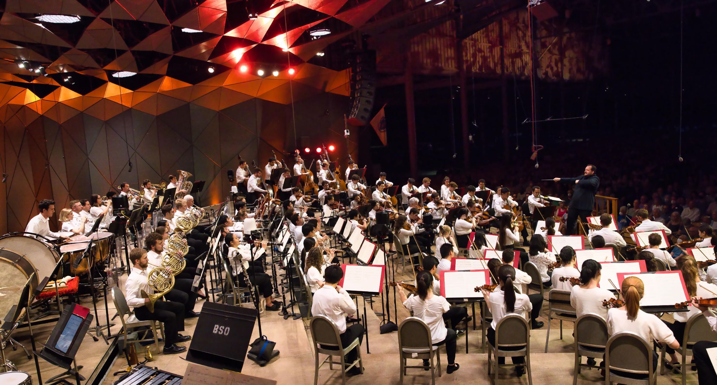 Andris Nelsons conducts the Tanglewood Music Center Orchestra © Hilary Scott