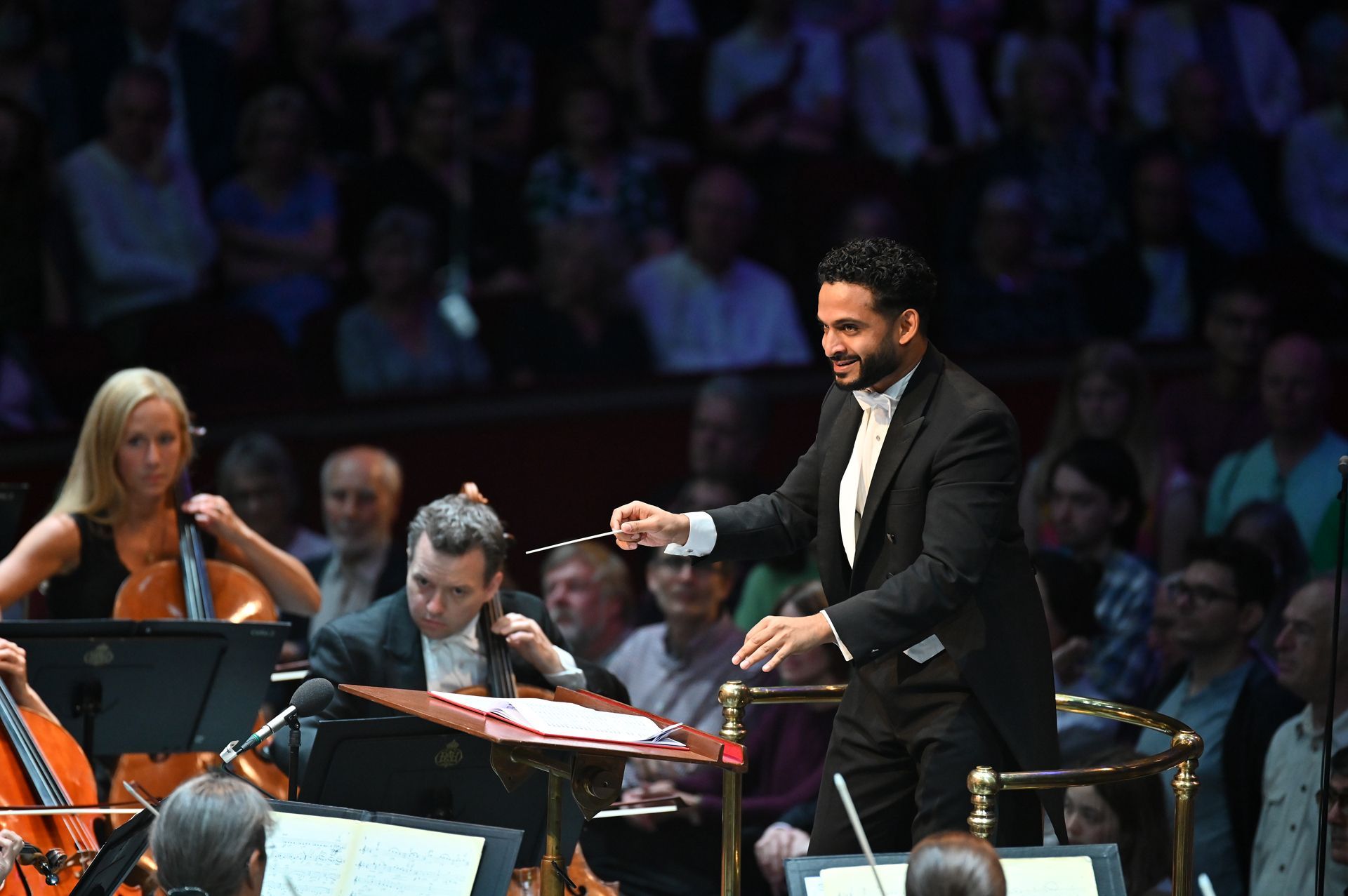 Jordan de Souza conducts the BBC Symphony Orchestra &copy; BBC | Chris Christodoulou