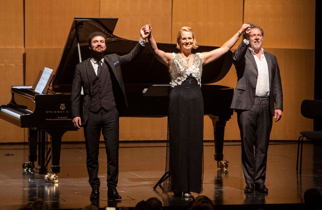 Ammiel Bushakevitz, Julia Kleiter und Christian Gerhaher © Salzburger Festspiele | Marco Borrelli