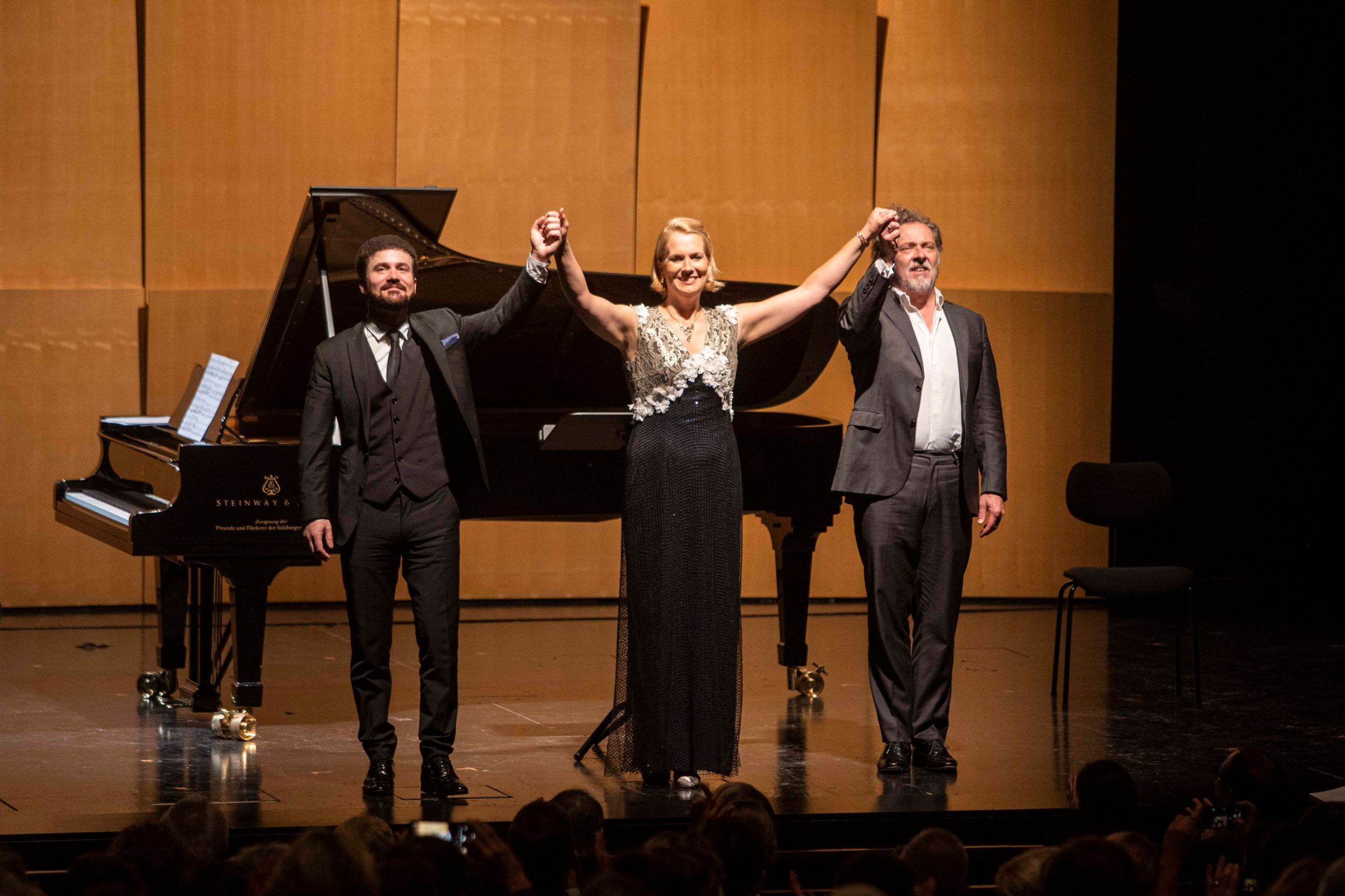 Ammiel Bushakevitz, Julia Kleiter und Christian Gerhaher &copy; Salzburger Festspiele | Marco Borrelli