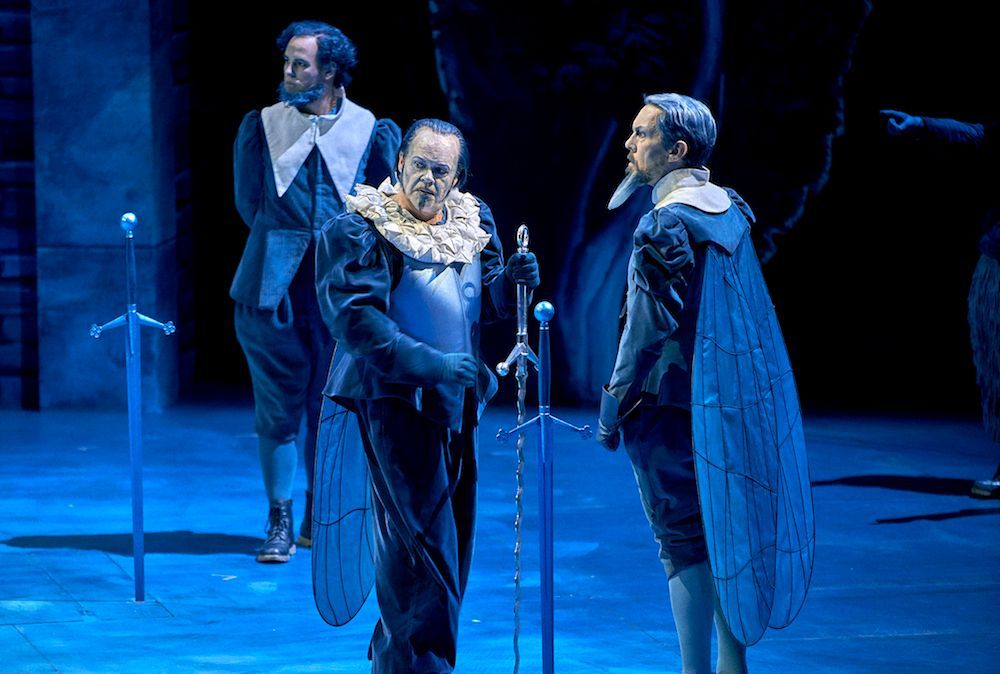 Derek Welton (Heerrufer), Martin Gantner (Friedrich), Georg Zeppenfeld (Heinrich der Vogler) &copy; Enrico Nawrath