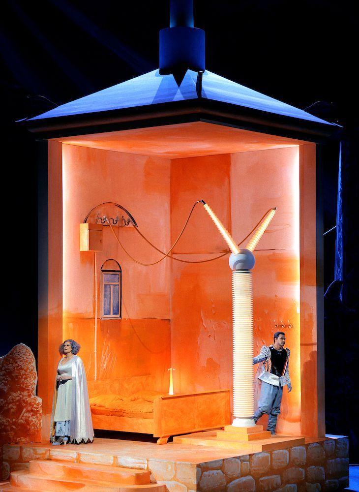 Camilla Nylund (Elsa von Brabant) und Klaus Florian Vogt (Lohengrin) &copy; Enrico Nawrath