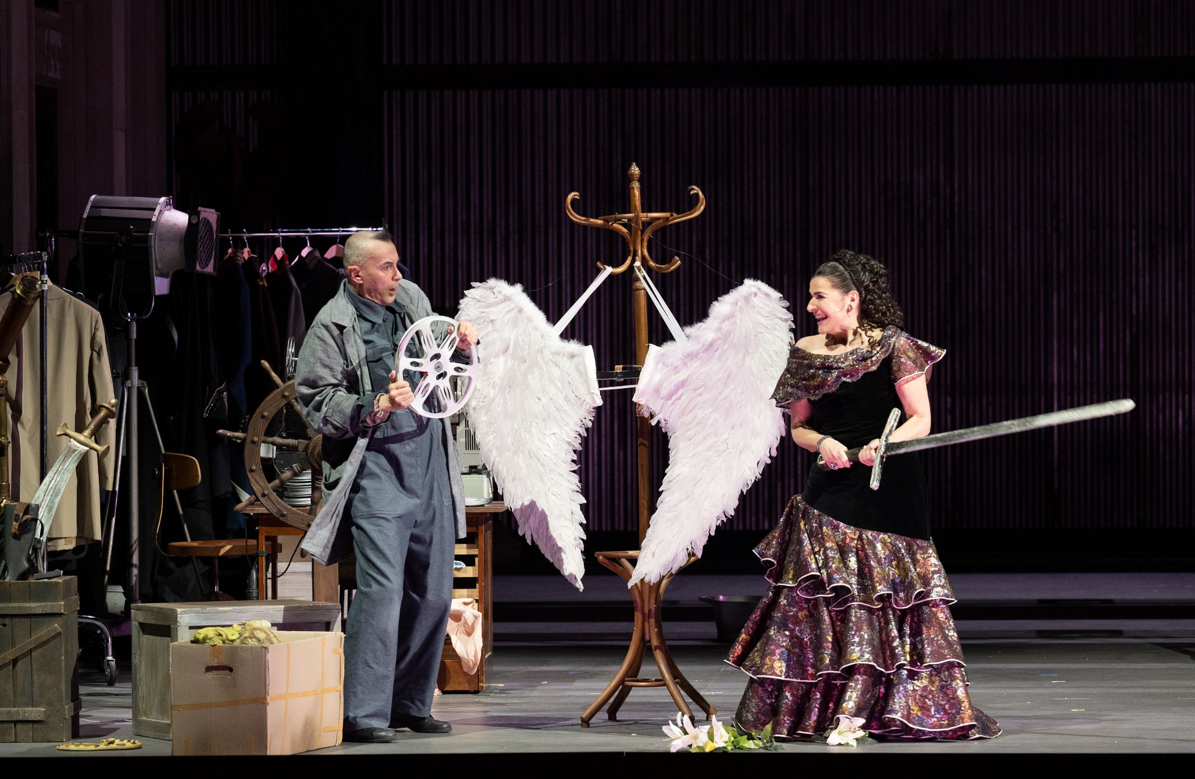 Arturo Brachetti and Cecilia Bartoli (Rosina) &copy; Monika Rittershaus