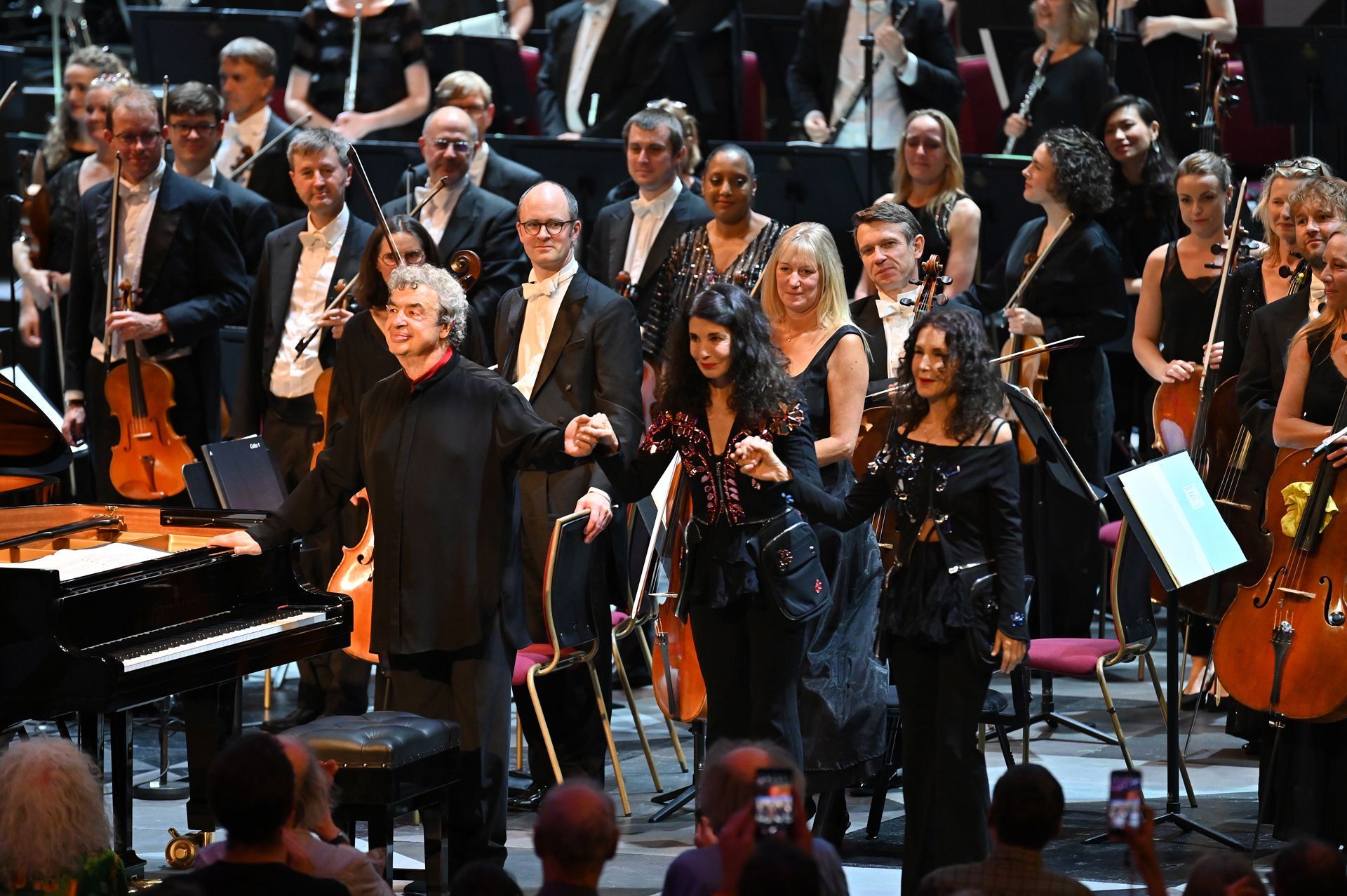 Semyon Bychkov, Katia Labèque and Marielle Labèque &copy; Chris Christodoulou