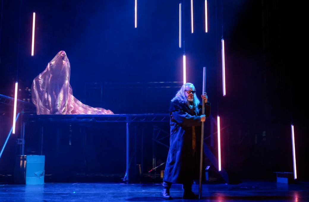 Mae Heydorn (Erda) and Paul Carey Jones (Wanderer) in <i>Siegfried</i> &copy; Alex Brenner