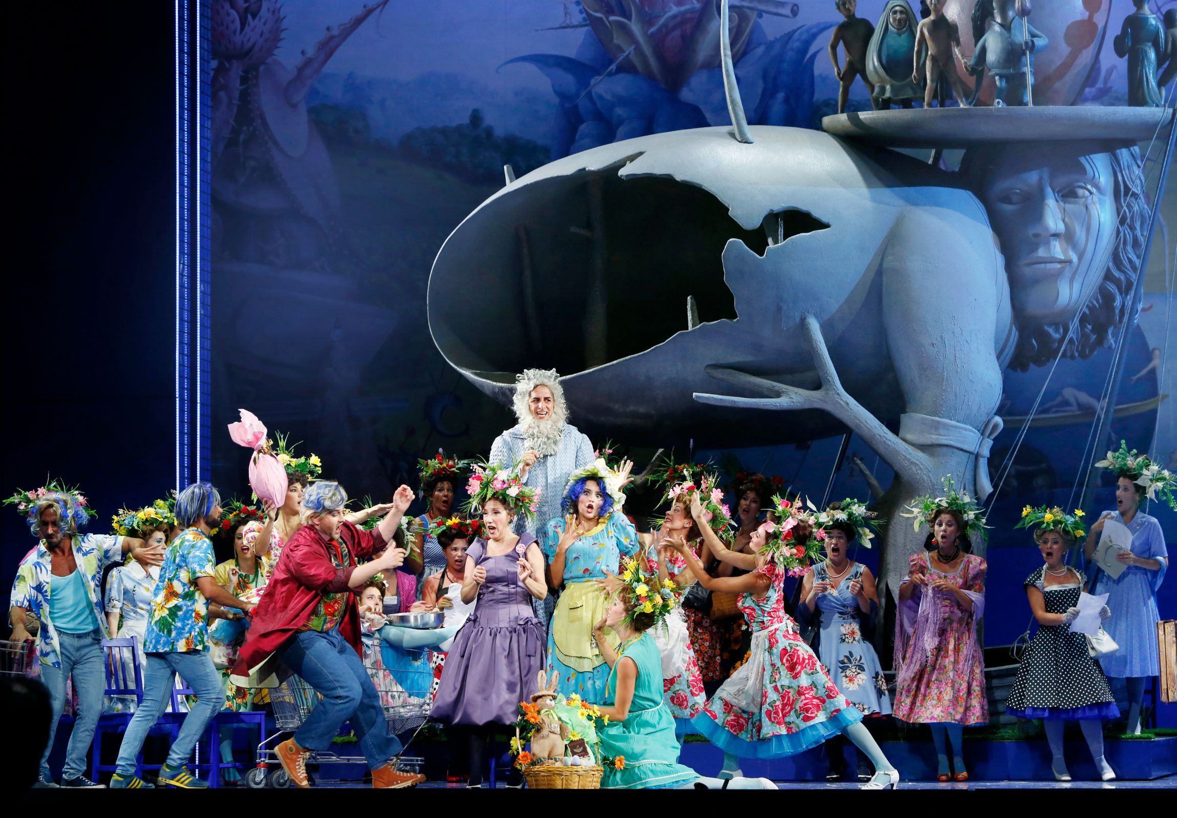 Andrzej Filończyk (Raimbaud), Juan Diego Flórez (Ory) and cast &copy; ROF | Amati Bacciardi