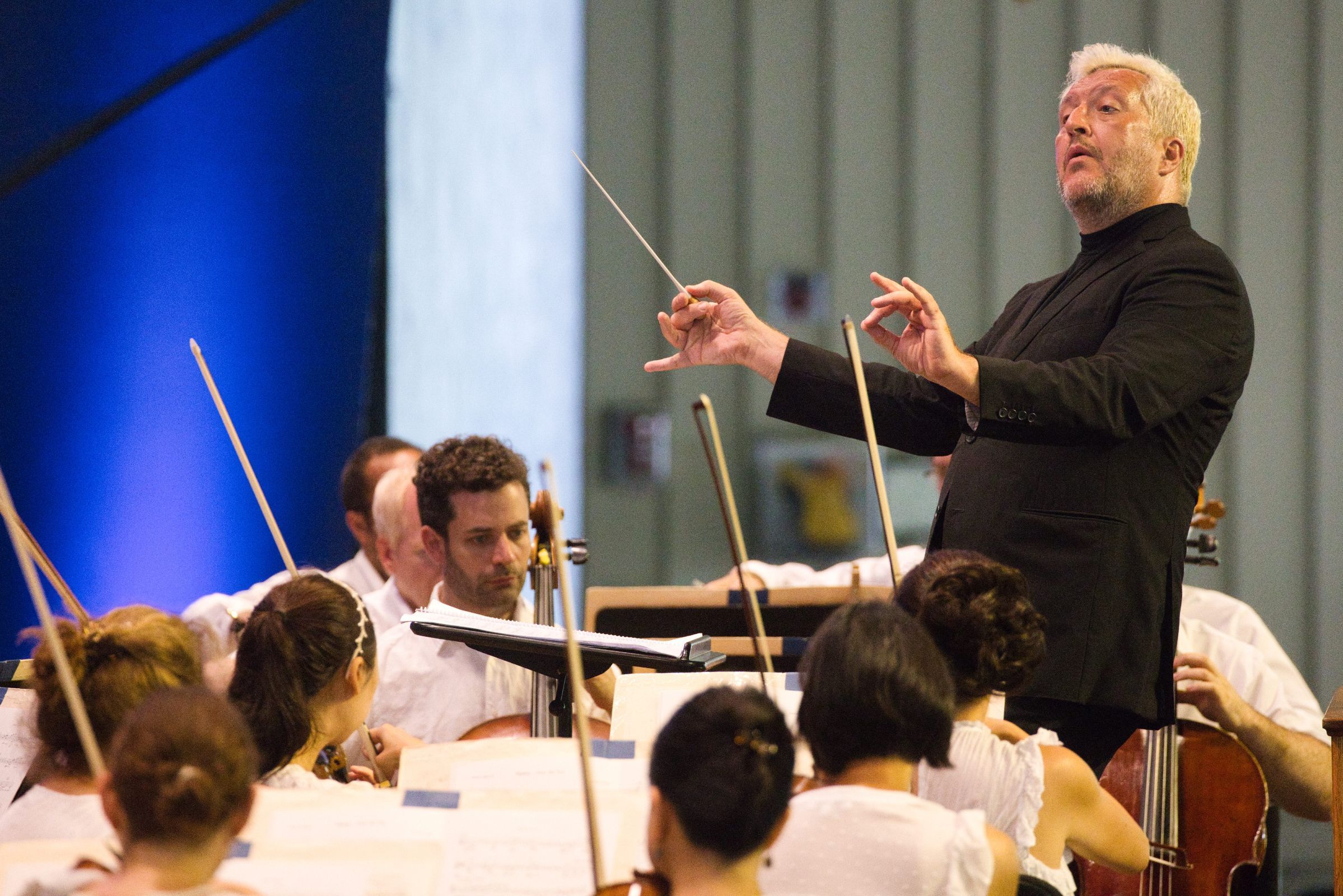 Thomas Adès conducts the BSO at Tanglewood &copy; Hilary Scott