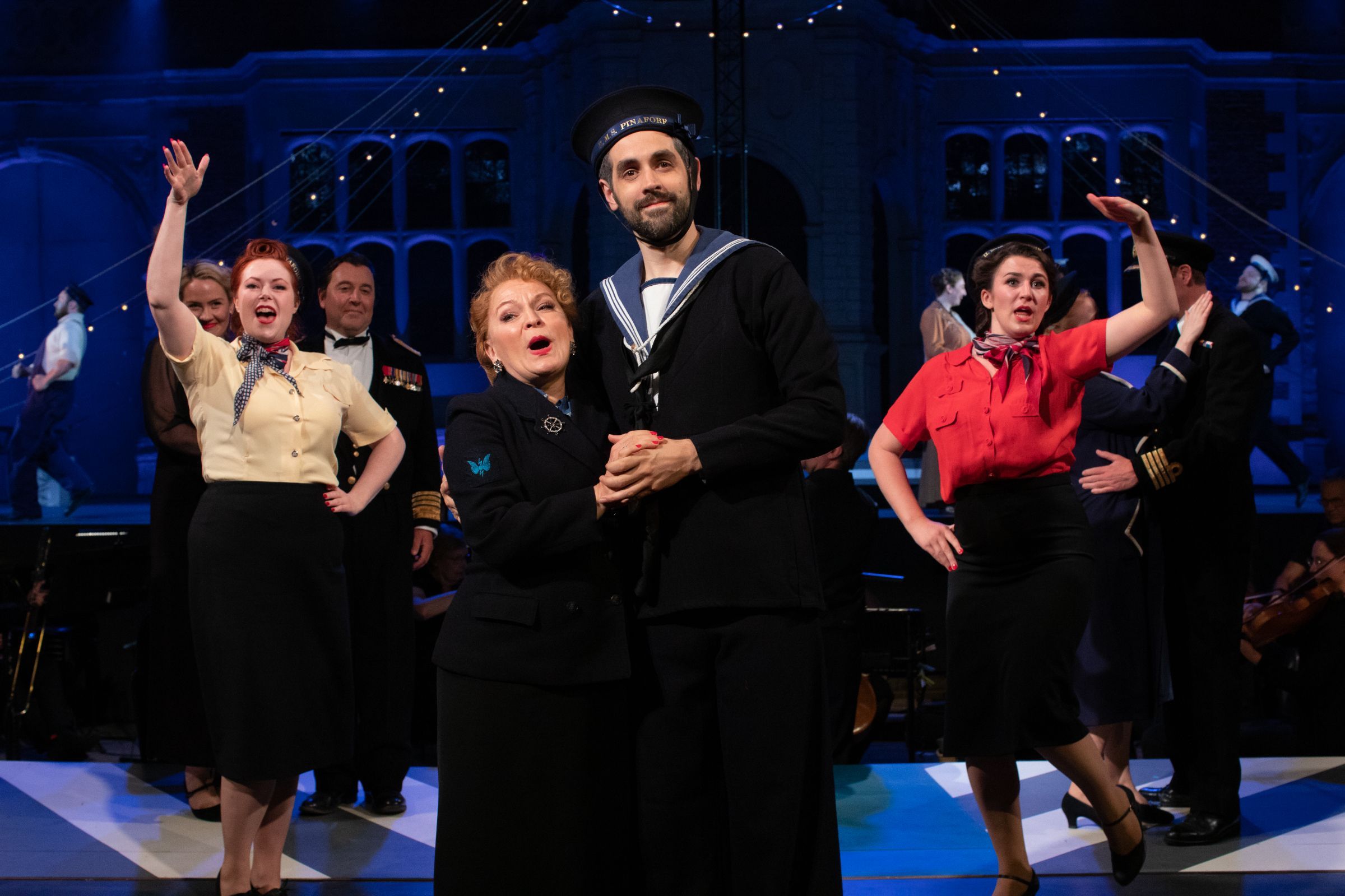 Lucy Schaufer (Mrs Cripps) and John Savournin (Captain Corcoran) © Ali Wright