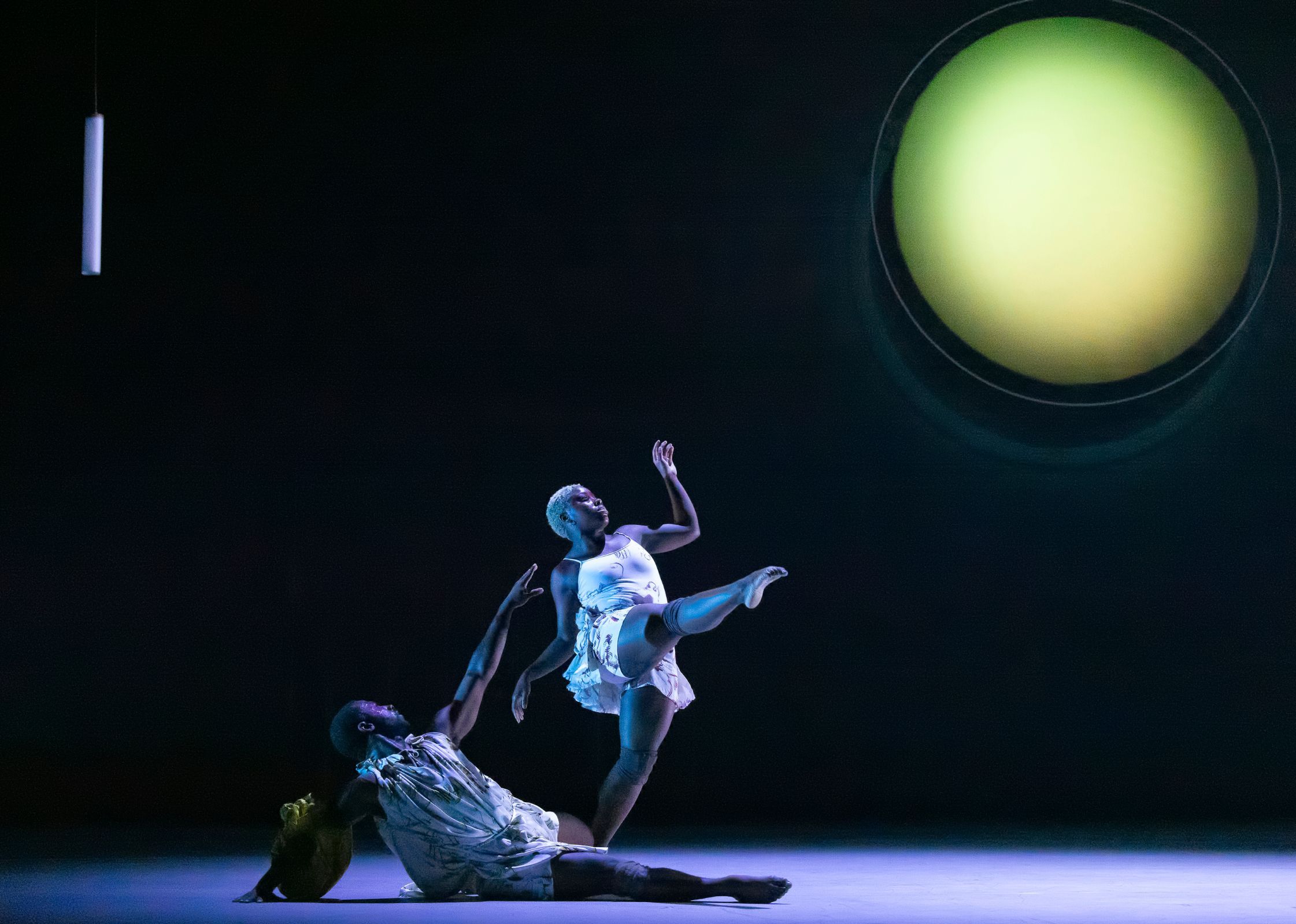 Claude “CJ” Johnson and Dymon Samara in <i>Requiem: Fire in the Air of the Earth</i> &copy; Erin Baiano