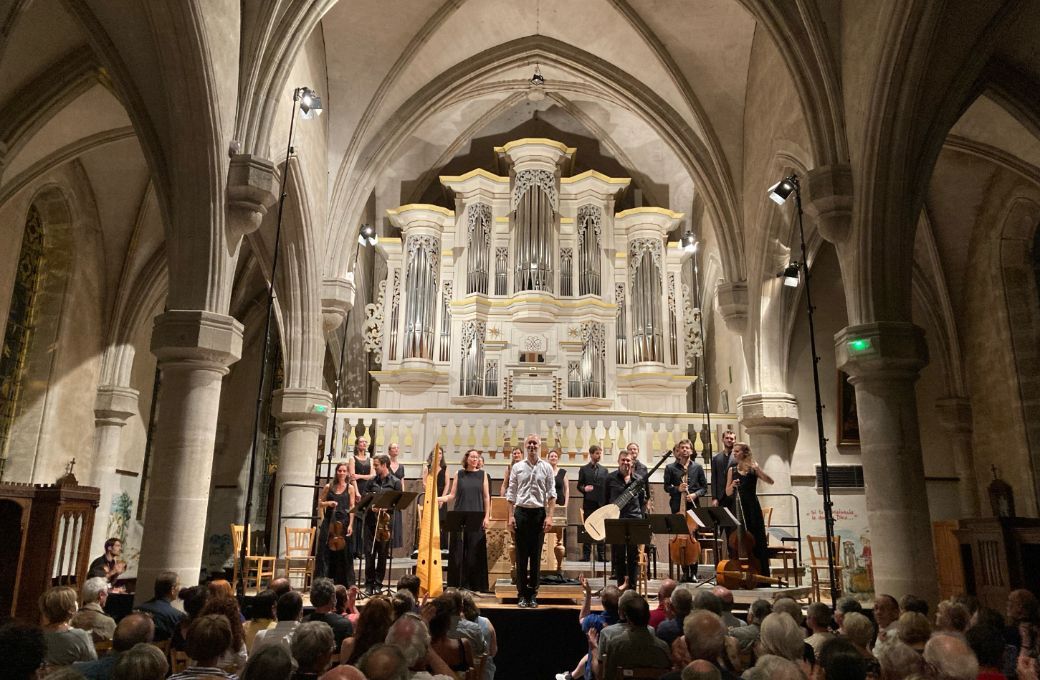 L'Ensemble Correspondances et Sébastien Daucé à Pontaumur © Ensemble Correspondances