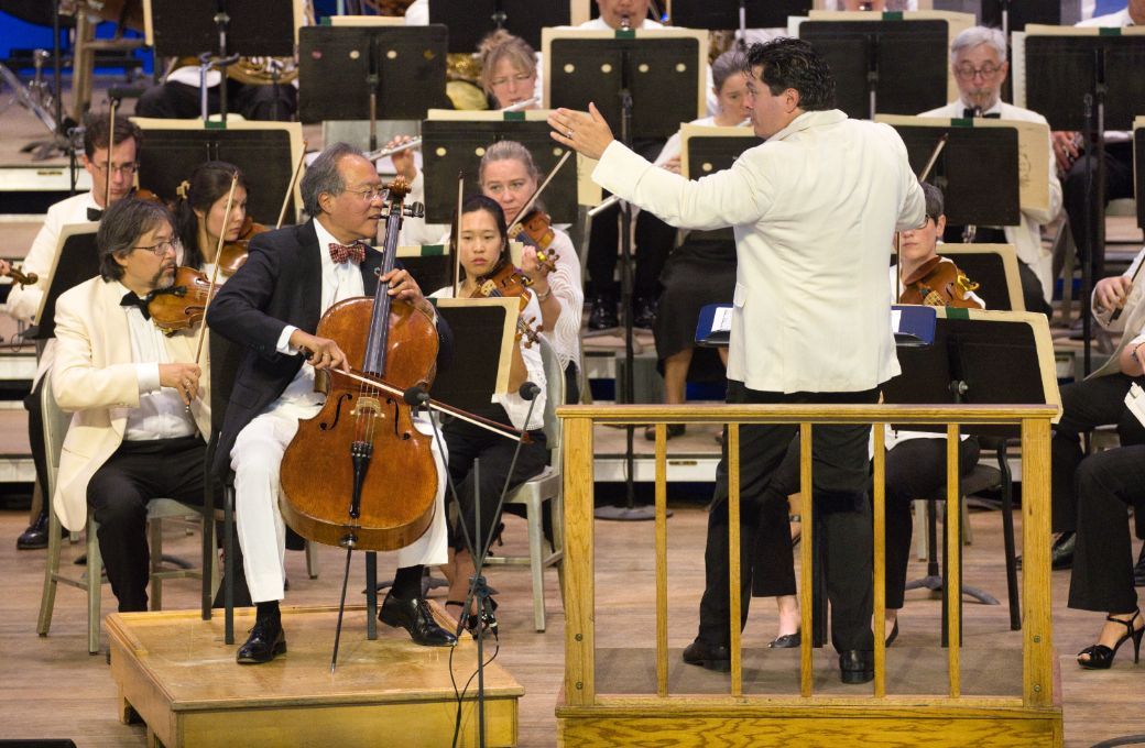 Yo-Yo Ma and Cristian Măcelaru &copy; Hilary Scott